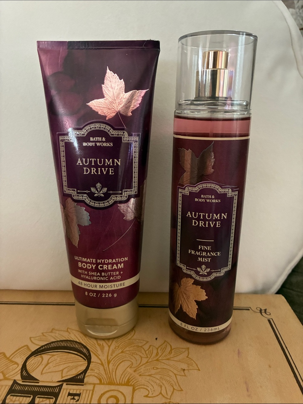 Bath & Body Works “Autumn Drive” Body Cream and Fine Fragrance Mist